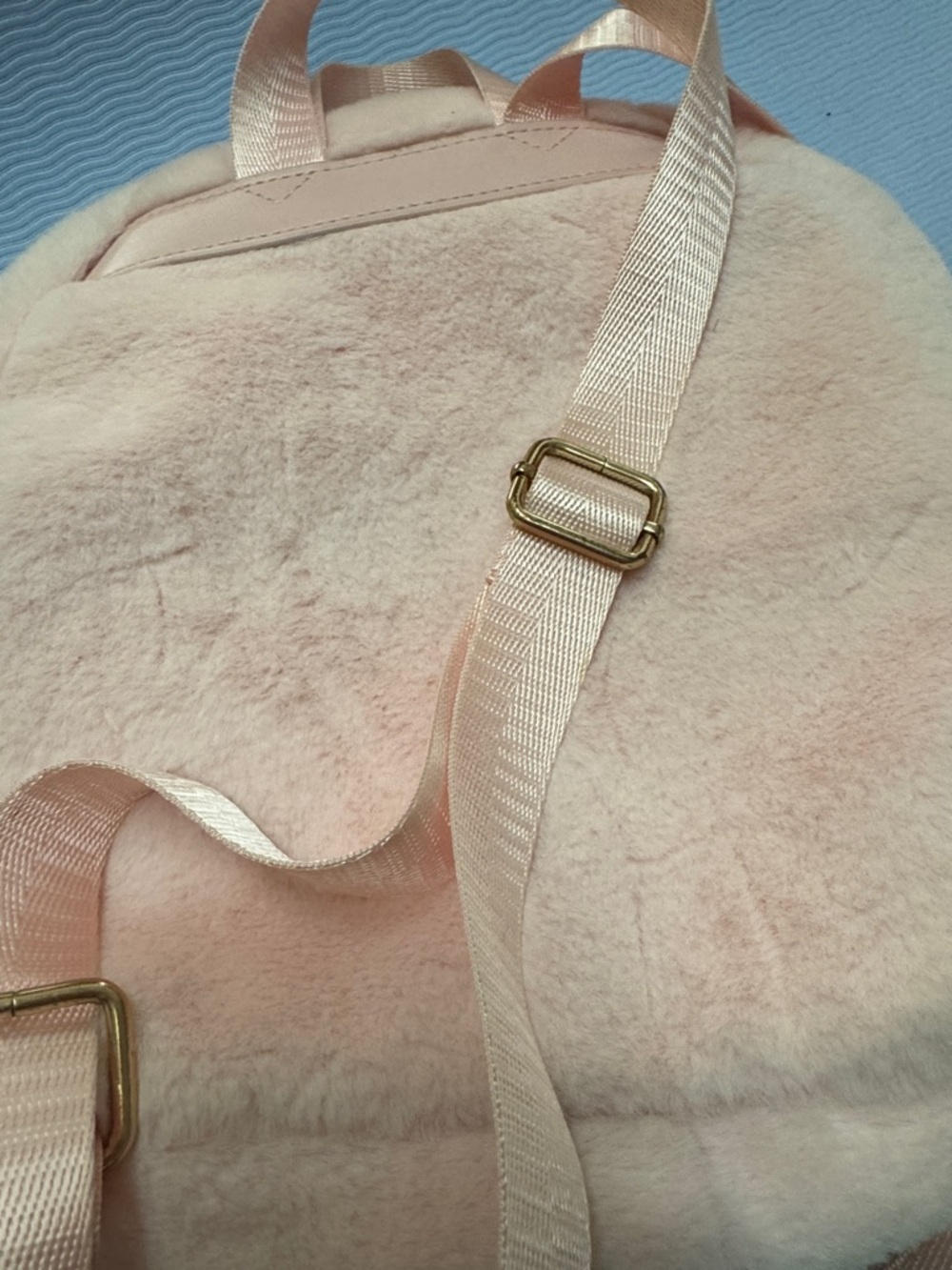 Pusheen Plush Mini Backpack - Pale Pink with Gold Accents - Picture 5 of 6